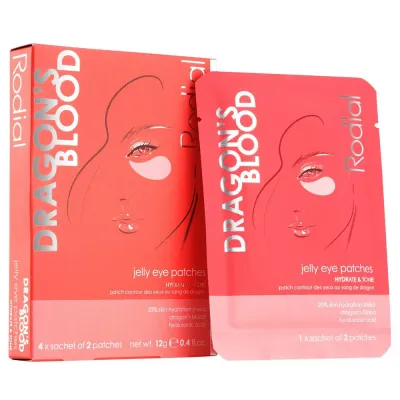 Rodial Dragon's Blood Jelly Eye Patches желейные патчи под глаза увлажняющие разглаживающие с экстрактом драконовой крови 4x3 г