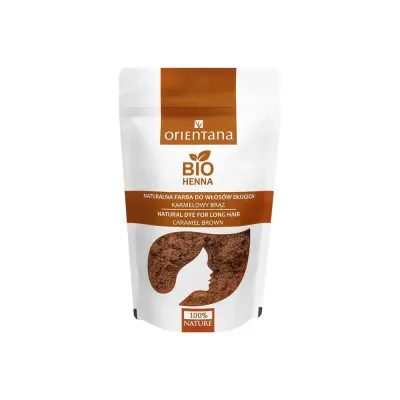 Orientana Bio Henna натуральная краска для волос Карамельный коричневый 100 г