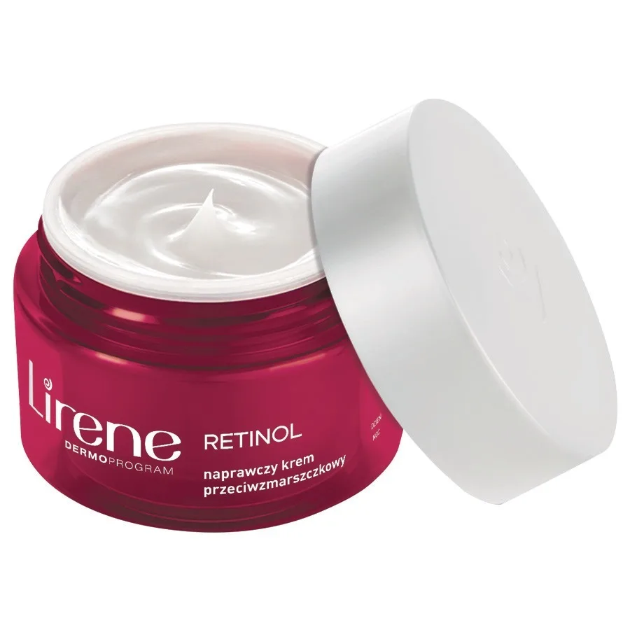 Lirene Retinol восстанавливающий крем для лица с ретинолом и церамидом, питательный, для зрелой кожи после 70 лет, 50 мл