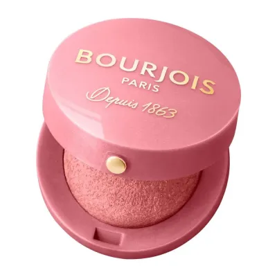 Bourjois Little Round Pot румяна компактные с зеркалом и кисточкой, Travel Size, оттенок 34 - ROSE D'OR - Travel Size