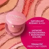 Bourjois Little Round Pot румяна компактные с зеркалом и кисточкой, Travel Size, оттенок 95 - JASPER ROSE - Travel Size — фото 3