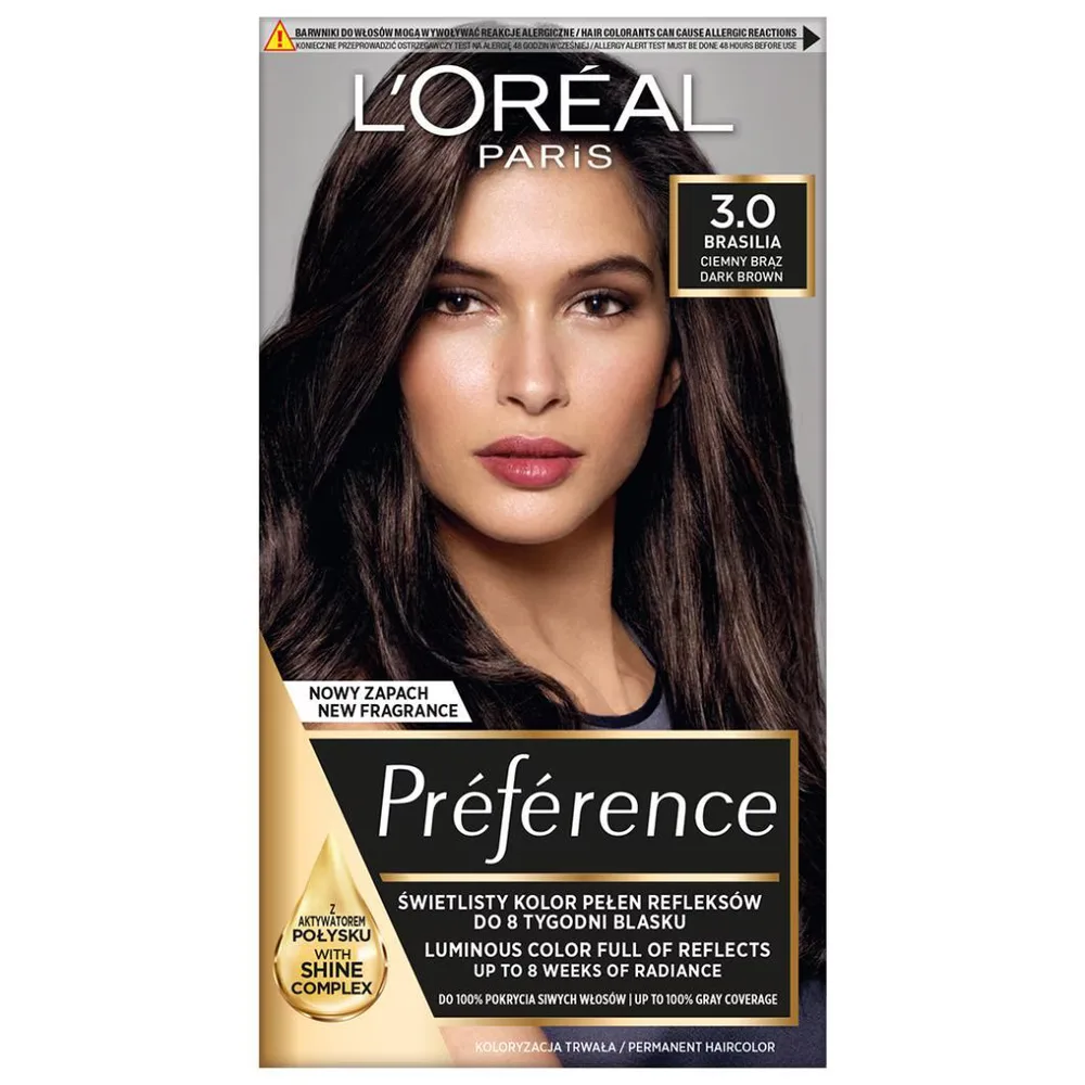L'Oreal Paris Recital Preference краска для волос 11.11 Venice 175 мл, оттенок 3.0 - BRASILIA