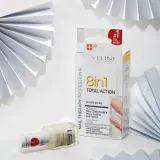 Eveline Cosmetics Nail Therapy Professional концентрированный кондиционер для ногтей с серебристыми частицами 8 в 1, 12 мл — фото 2