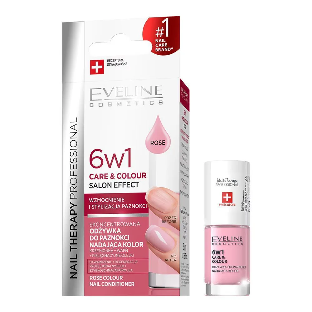 Eveline Cosmetics Nail Therapy Professional концентрированный кондиционер для ногтей с цветом, 5 мл