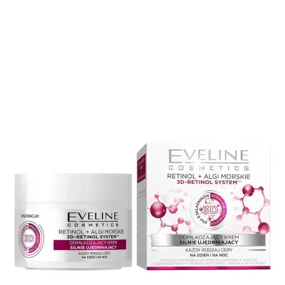 Eveline Cosmetics антивозрастной крем для лица с ретинолом и морскими водорослями, против морщин, 50 мл