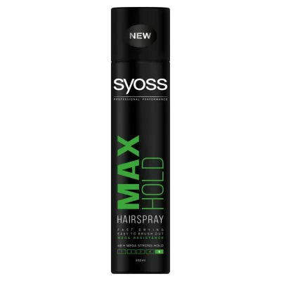 Syoss Max Hold лак для волос мегасильной фиксации, уровень 5, 300 мл