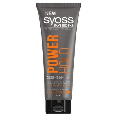 Syoss Men Power Hold гель для волос сильной фиксации 250 мл