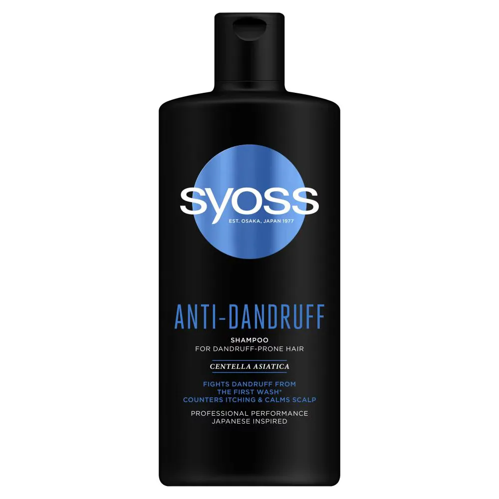 Syoss Anti-Dandruff шампунь для волос с центеллой азиатской, 440 мл