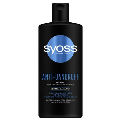 Syoss Anti-Dandruff шампунь для волос с центеллой азиатской, 440 мл