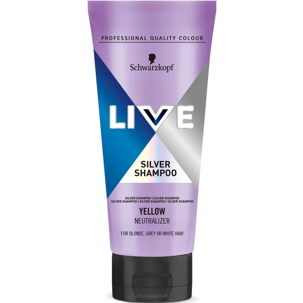 Schwarzkopf and Henkel шампунь против жёлтых тонов для светлых и седых волос 200 мл, серебристый тонирующий шампунь с фиолетовым пигментом Schwarzkopf & Henkel