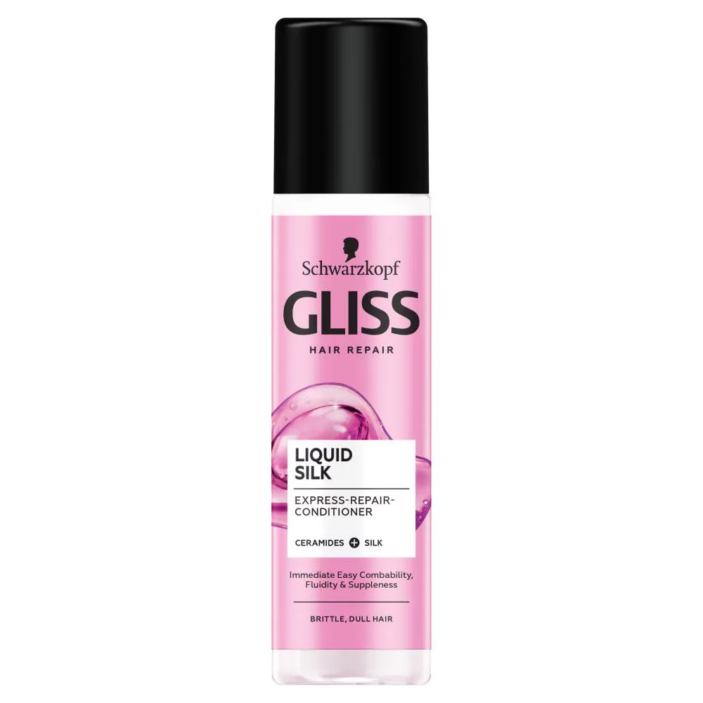 Gliss Kur Shine Liquid Silk несмываемый кондиционер-спрей для тусклых волос 200 мл