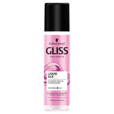 Gliss Kur Shine Liquid Silk несмываемый кондиционер-спрей для тусклых волос 200 мл