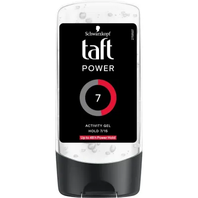 taft Power Activity гель для волос уровень фиксации 7, 150 мл