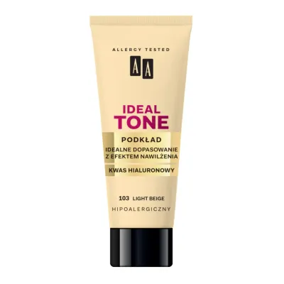 AA Cosmetics Make Up Ideal Tone тональная основа, оттенок 103 light beige, 30 мл