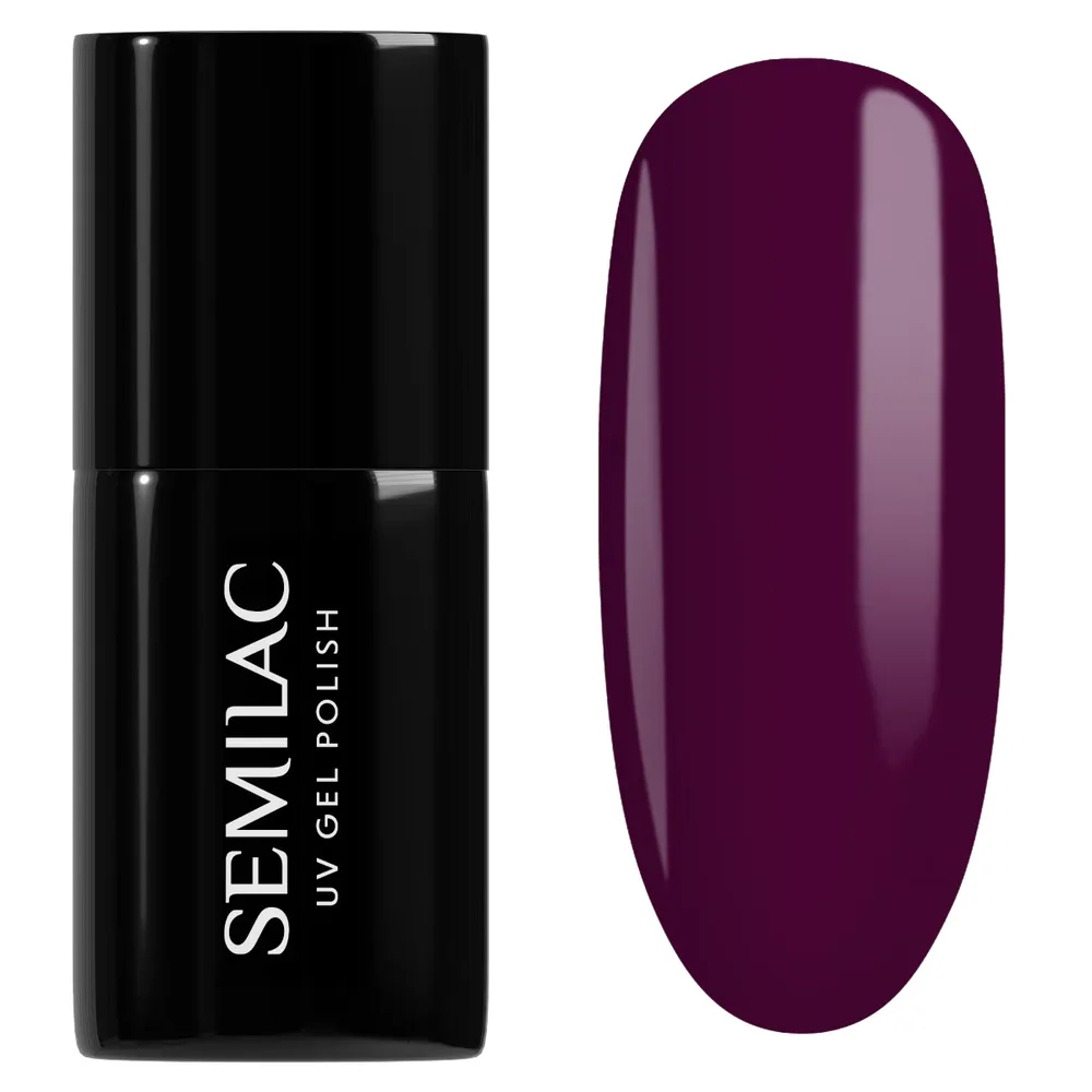 Semilac UV Hybrid гель-лак для ногтей 083 Burgundy Wine, 7 мл