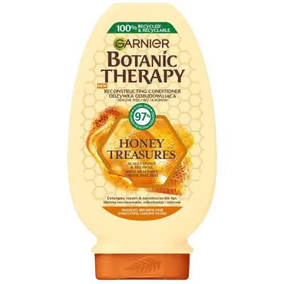 Garnier Botanic Therapy Miod and Propolis бальзам-ополаскиватель для очень повреждённых волос с секущимися кончиками 200 мл