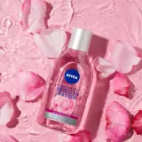 NIVEA Rose Touch двухфазная мицеллярная вода с органической розовой водой для снятия водостойкого макияжа, средство для демакияжа лица, 400 мл — фото 3