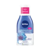 NIVEA двухфазное средство для снятия макияжа с глаз 125 мл, жидкость для удаления водостойкой туши, подходит при контактных линзах — фото 1