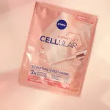 NIVEA Hyaluron Cellular Filler охлаждающая моделирующая тканевая маска для лица с гиалуроновой кислотой, против морщин, 1 шт — фото 4