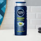 NIVEA MEN Power Refresh гель для душа мужской с ментолом, 500 мл — фото 2