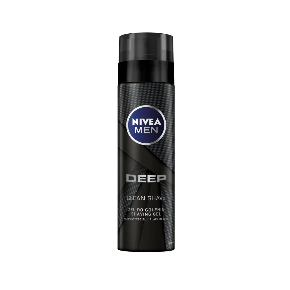 NIVEA MEN Deep Гель для бритья с активированным углём, 200 мл