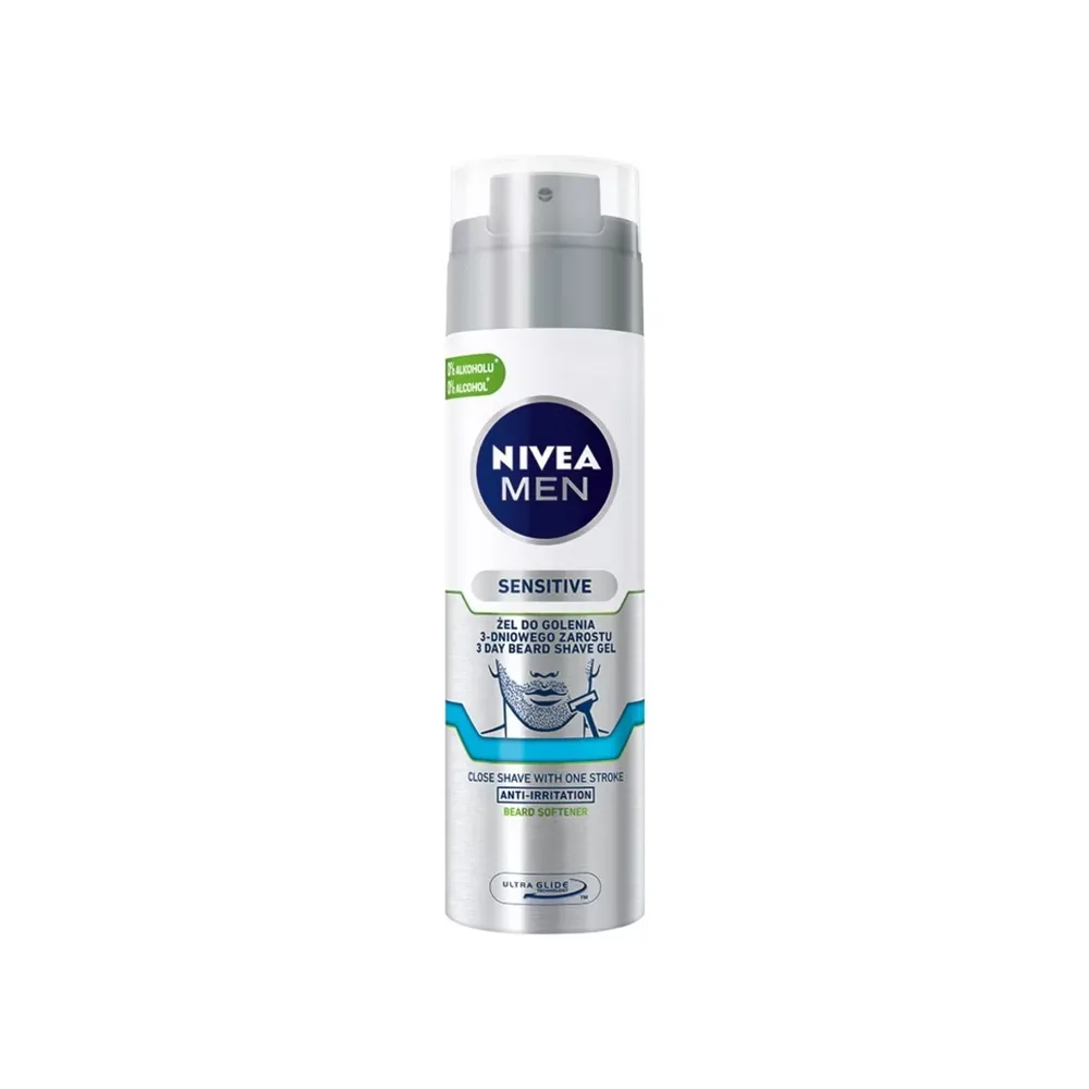 NIVEA MEN Sensitive Гель для бритья для однодневной щетины, 200 мл