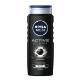 NIVEA MEN Active Clean гель для душа для мужчин с углём, 500 мл — фото 1