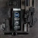 NIVEA MEN Active Clean гель для душа для мужчин с углём, 500 мл — фото 2