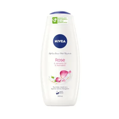 NIVEA Care and Roses гель для душа с ароматом розы и маслом миндаля, 500 мл