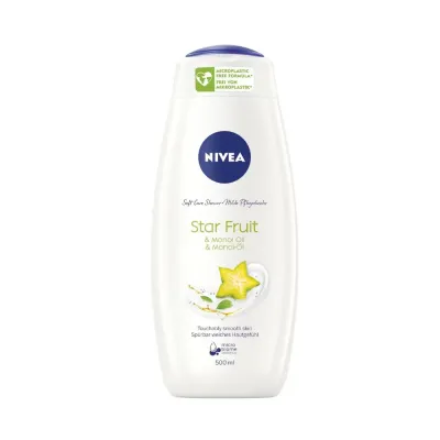 NIVEA Care and Star Fruit кремовый гель для душа с ароматом карамболы, 500 мл