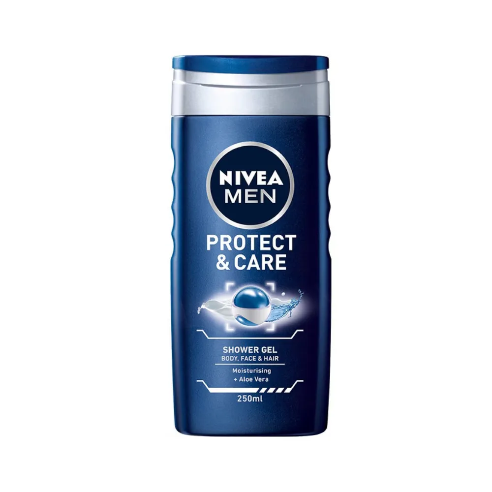 NIVEA MEN Protect and Care гель для душа для мужчин с алоэ, 250 мл