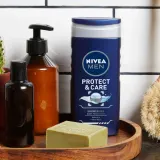 NIVEA MEN Protect and Care гель для душа для мужчин с алоэ, 250 мл — фото 3