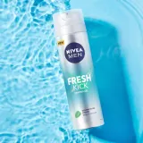 NIVEA MEN Fresh Kick Гель для бритья с ментолом и кактусовой водой, 200 мл — фото 3