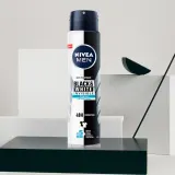 NIVEA MEN Black White Invisible антиперспирант-спрей мужской, 250 мл — фото 2