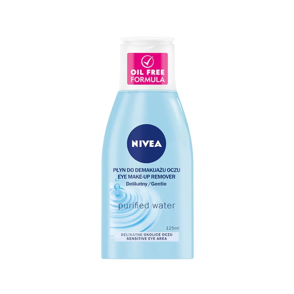 NIVEA экстрамягкое средство для снятия макияжа с глаз с гиалуроновой кислотой, 125 мл, деликатный лосьон для демакияжа глаз и туши