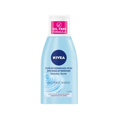 NIVEA экстрамягкое средство для снятия макияжа с глаз с гиалуроновой кислотой, 125 мл, деликатный лосьон для демакияжа глаз и туши