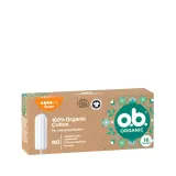 o.b. Organic Super 16 тампоны из органического хлопка, 1 шт — фото 1
