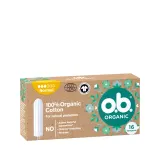 o.b. Organic Normal 16 тампоны из органического хлопка, 1 шт — фото 1