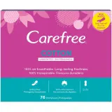 Carefree Cotton 76 ежедневные прокладки S/M с экстрактом хлопка, 1 шт — фото 1