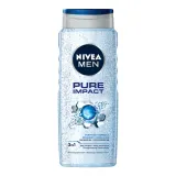 NIVEA MEN Pure Impact гель для душа для мужчин, 500 мл — фото 1