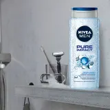 NIVEA MEN Pure Impact гель для душа для мужчин, 500 мл — фото 2
