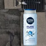 NIVEA MEN Pure Impact гель для душа для мужчин, 500 мл — фото 3