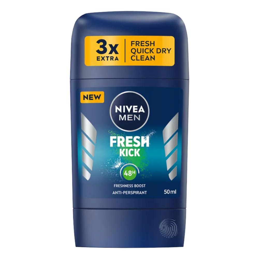NIVEA MEN Fresh Kick антиперспирант-стик с кактусовой водой, 50 мл