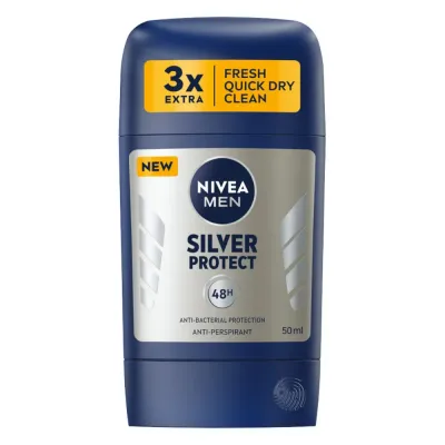 NIVEA MEN Silver Protect антиперспирант-стик для мужчин, 50 мл