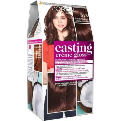 L'Oreal Paris Casting Creme Gloss 515 Краска-тинт для волос каштановый коричневый, 1 шт