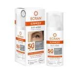 Ecran Sunnique солнцезащитный крем-флюид для лица против морщин SPF 50+ 50 мл, дорожный формат — фото 1