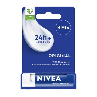 NIVEA Original Care Бальзам для губ с маслом ши, защитный, 4,8 г
