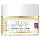 Eveline Cosmetics Contour Correction Крем для лица моделирующий, для возраста 60+, с коллагеном, пептидами и церамидами, дневной и ночной, 50 мл — фото 1