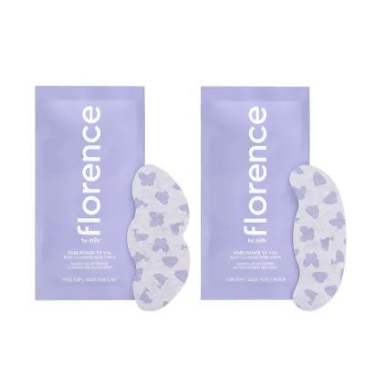 florence by mills Pore Power To You очищающие полоски для пор носа и подбородка, 10 шт