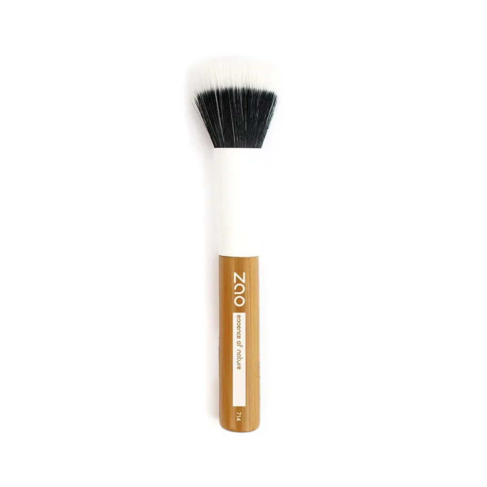 Zao Bambuspinsel кисть для тонального крема fibre duo, 1 шт